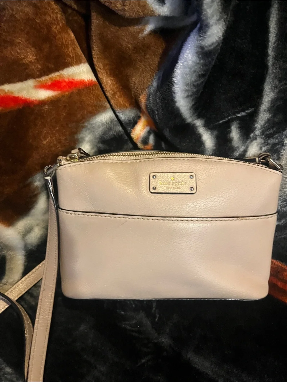 kate spade Millie grove street beige leather crossbody bag